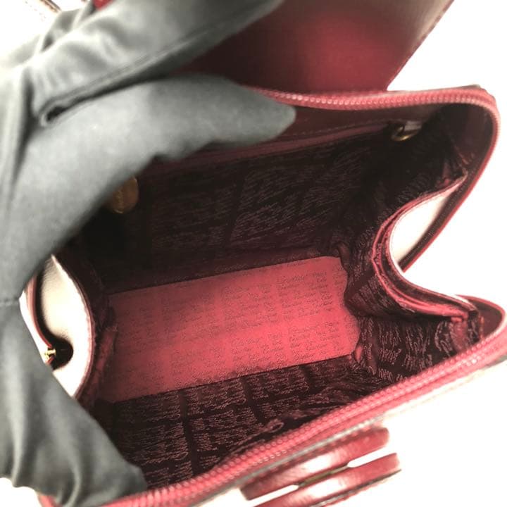 Cartier Backpack Must Bordeaux Shape Push Leather