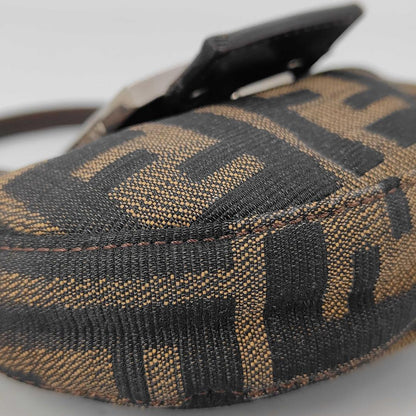 Fendi Zucca Pattern Handbag Mini Croissant Pouch — view 4