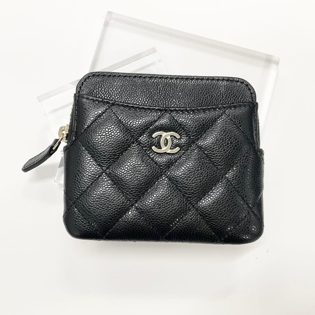 Chanel Caviar Leather CC Logo Classic Coin Case Card — view 2