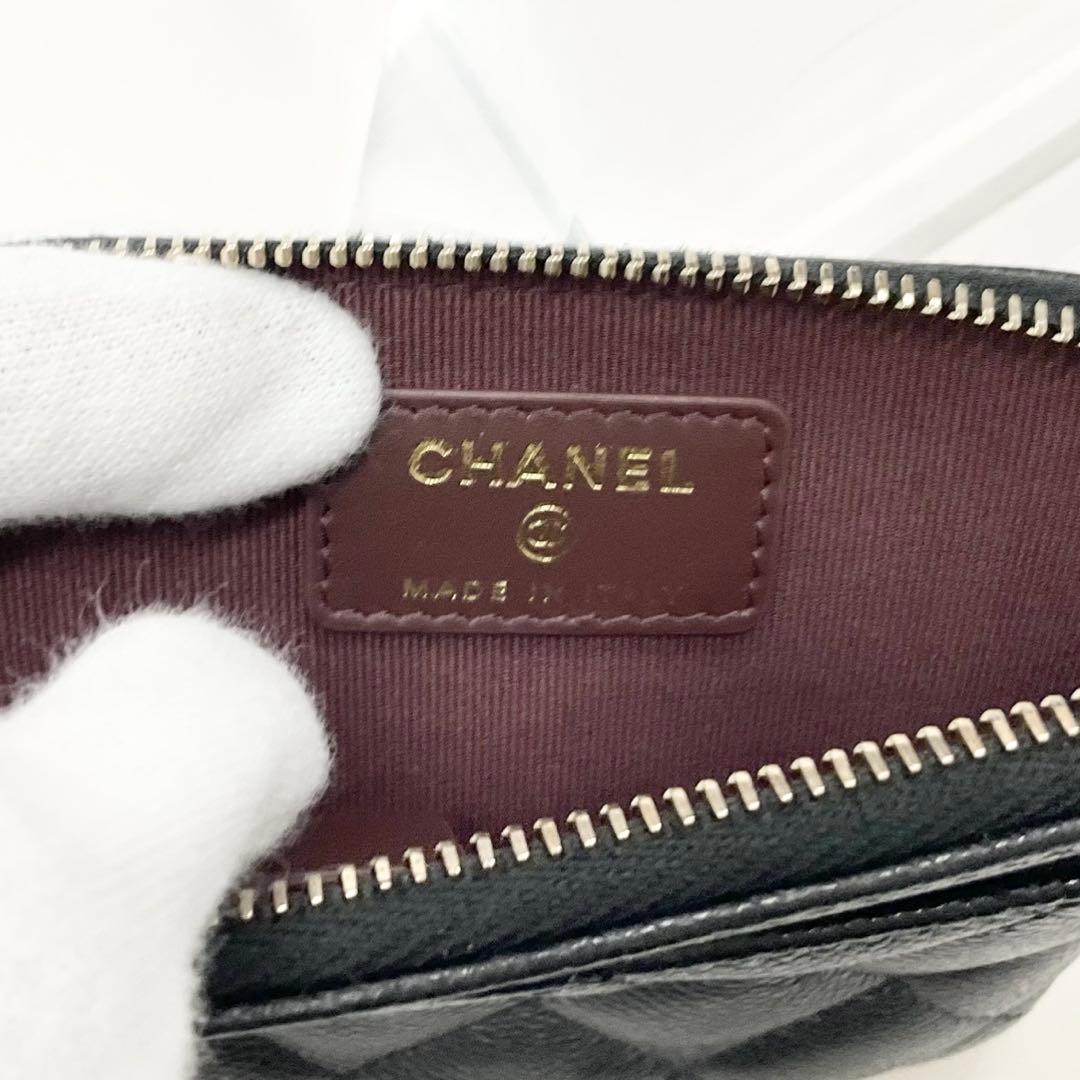 Chanel Caviar Leather CC Logo Classic Coin Case Card — view 6
