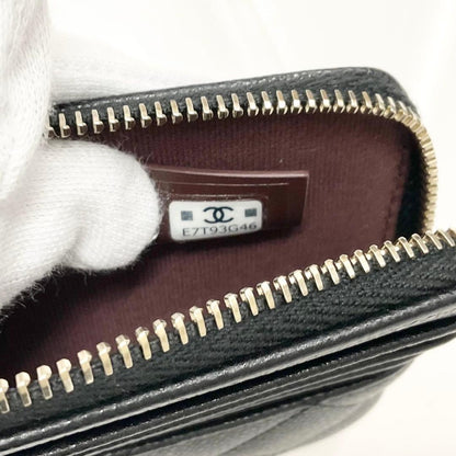 Chanel Caviar Leather CC Logo Classic Coin Case Card — view 7