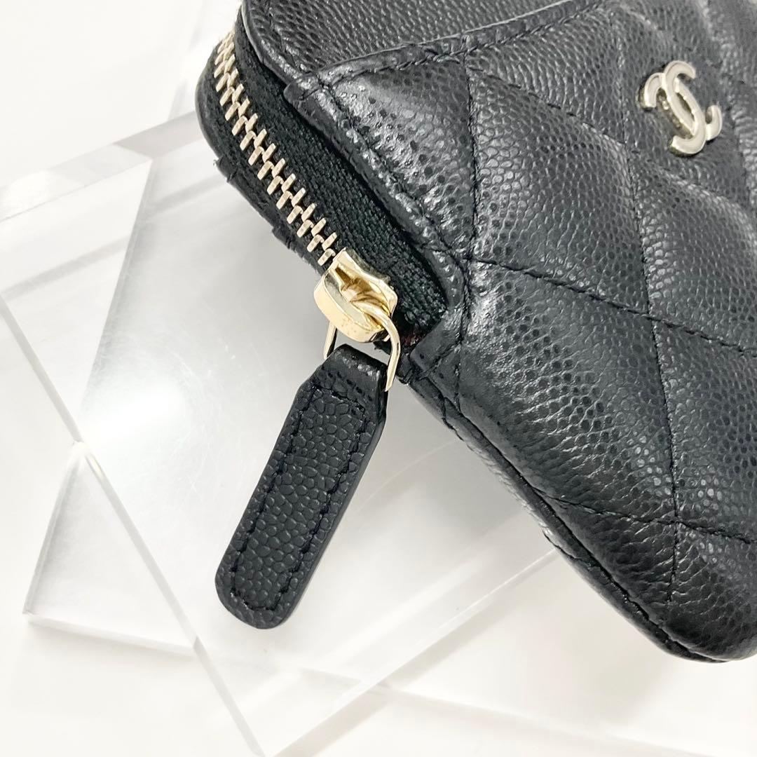 Chanel Caviar Leather CC Logo Classic Coin Case Card — view 8