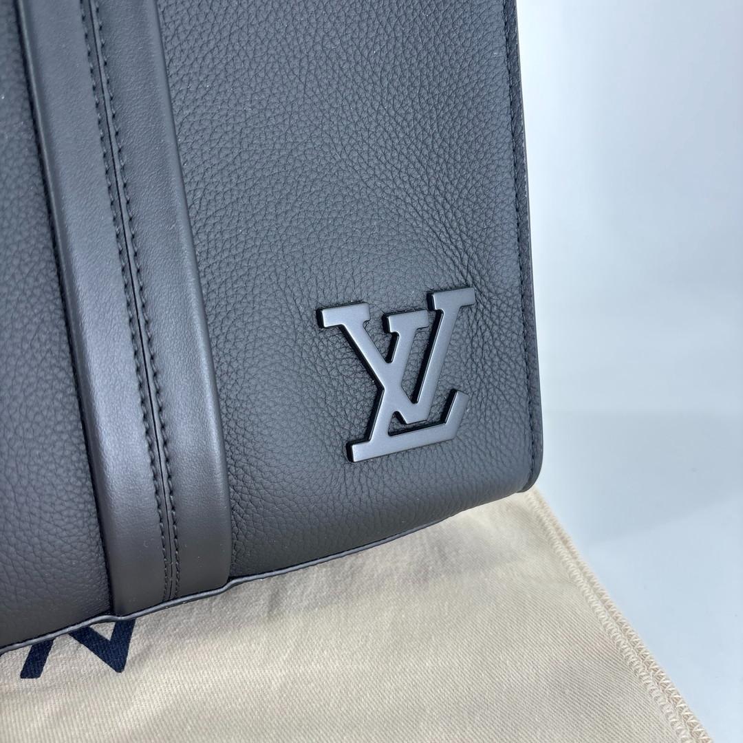Louis Vuitton LV Aerogram Takeoff Tote Bag Black — view 7