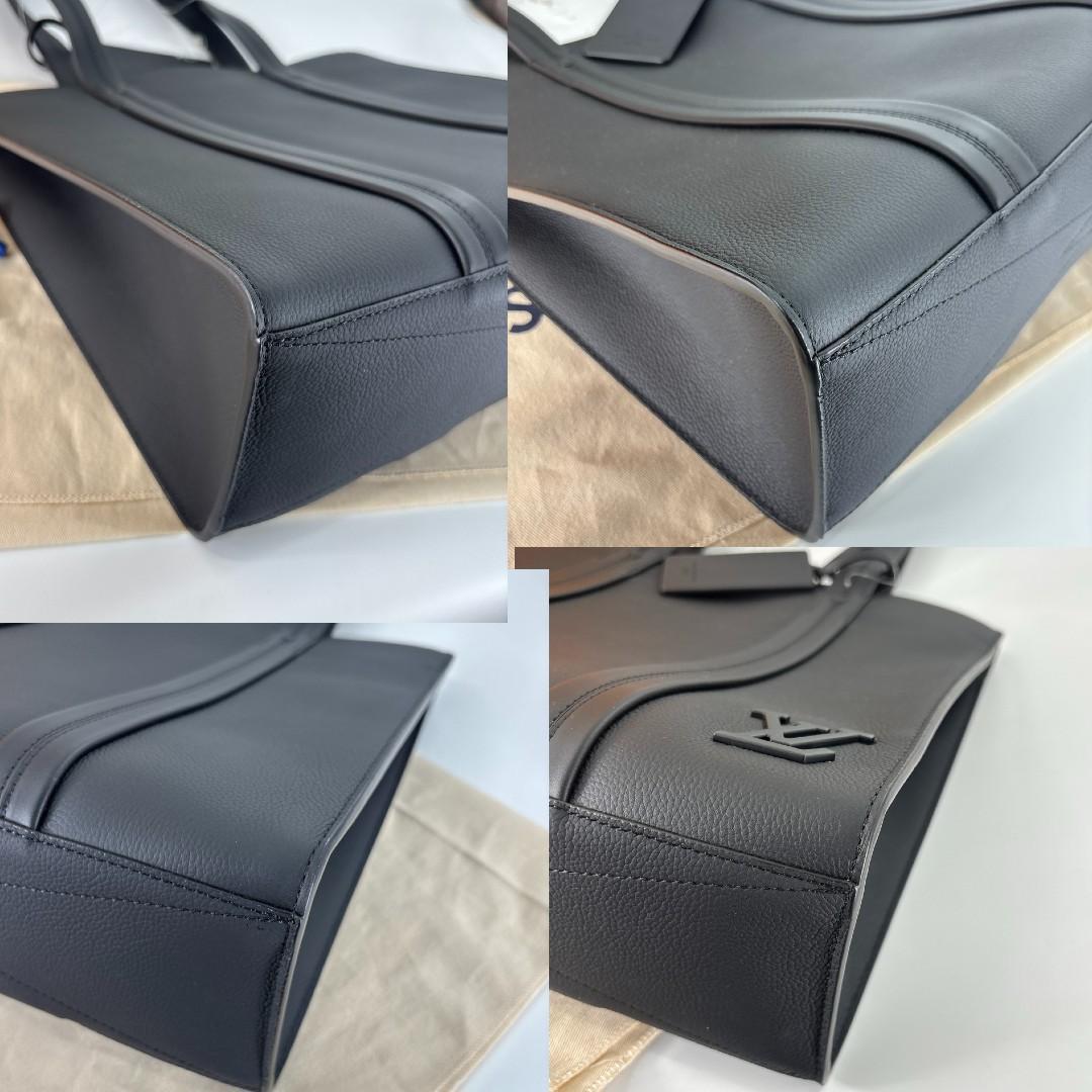 Louis Vuitton LV Aerogram Takeoff Tote Bag Black — view 8