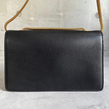 Saint Laurent Betty Shoulder Bag Black Gold Chain — view 3