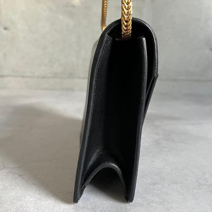 Saint Laurent Betty Shoulder Bag Black Gold Chain — view 4