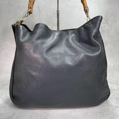 Gucci Shoulder Bag 2-Way Bamboo Black Leather — view 3