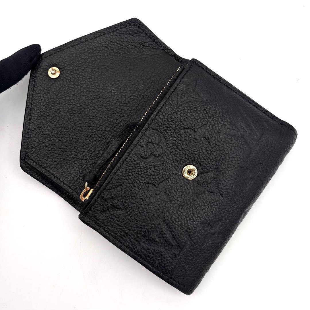 Louis Vuitton Monogram Empreinte Portefeuille Victorine Black Wallet — view 4