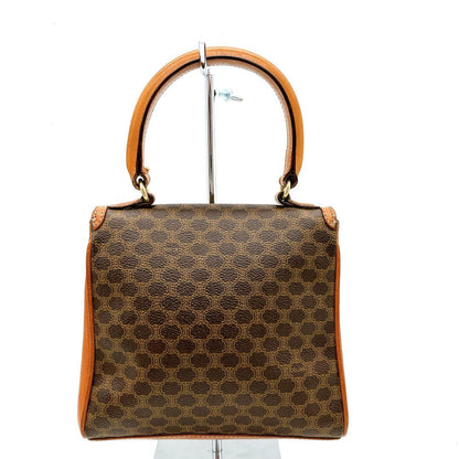 Mini Bag Celine Top Handle Macadam Pattern PVC Brown