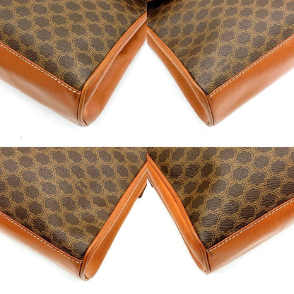 Mini Bag Celine Top Handle Macadam Pattern PVC Brown