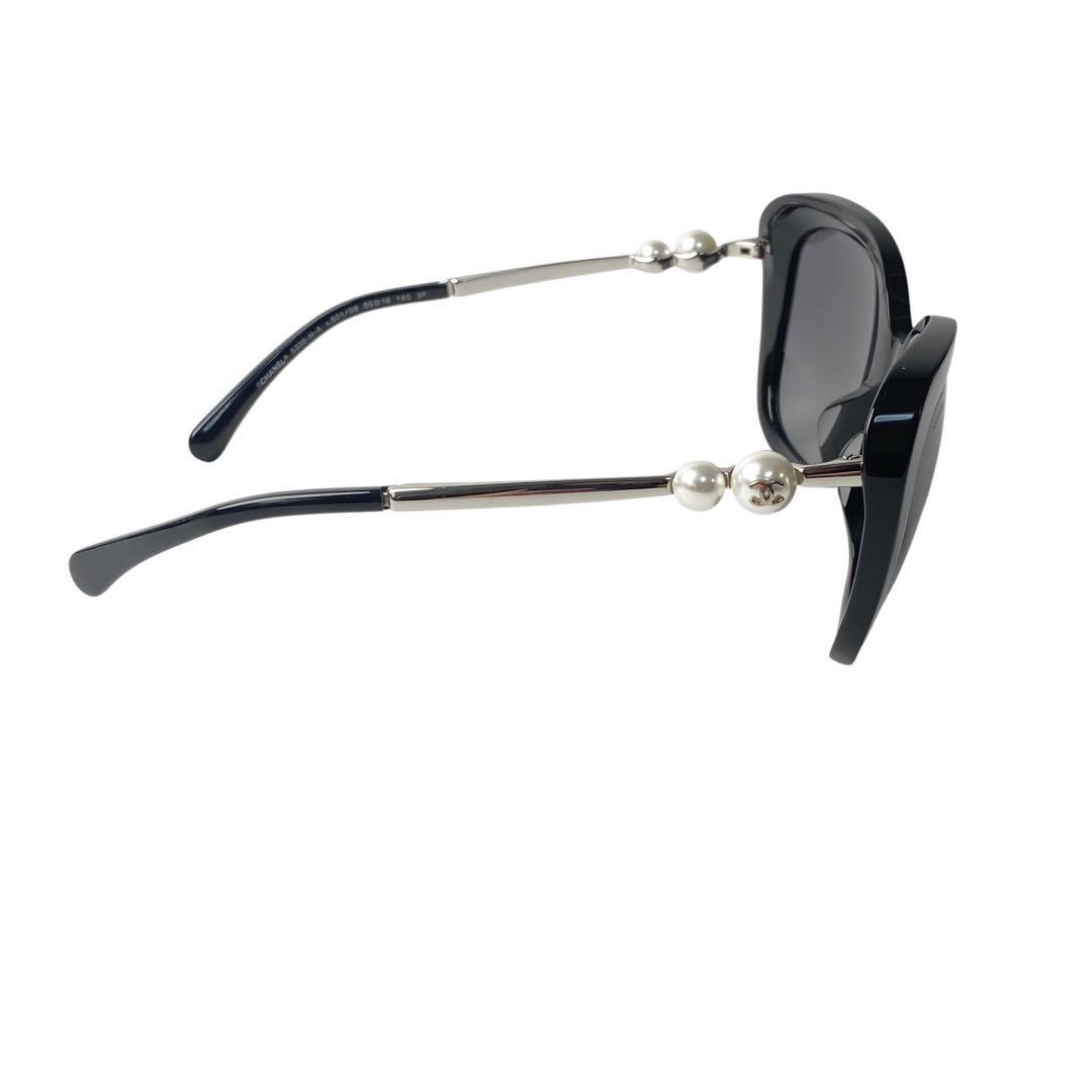 Chanel CC Logo Sunglasses Faux Pearl