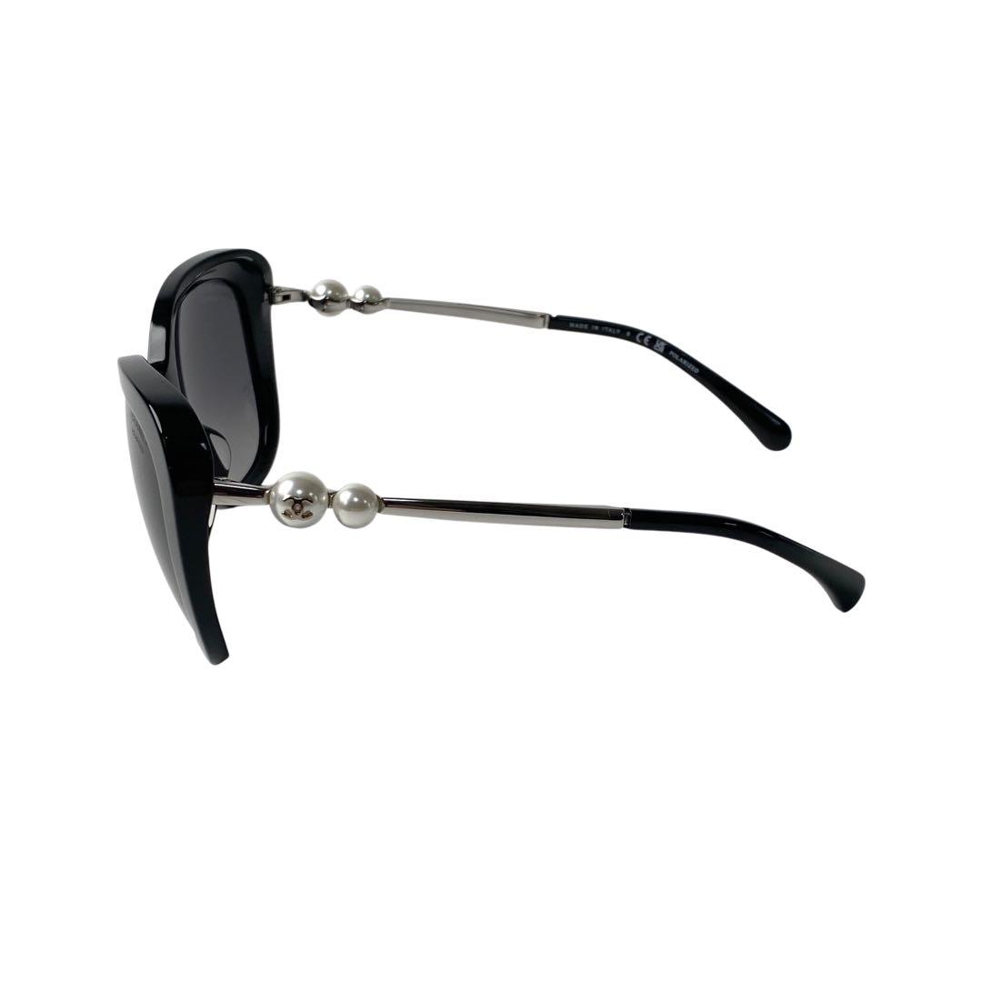 Chanel CC Logo Sunglasses Faux Pearl