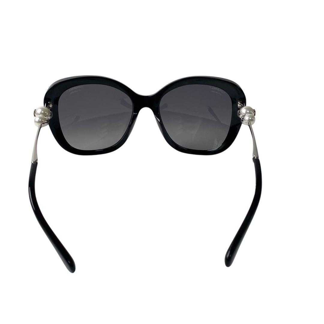 Chanel CC Logo Sunglasses Faux Pearl