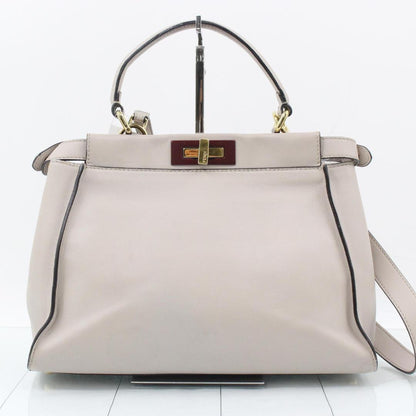 Fendi Peekaboo 2-Way Medium Greige Bag