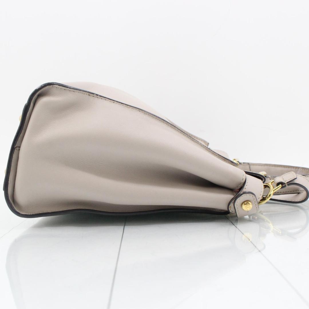 Fendi Peekaboo 2-Way Medium Greige Bag — view 3