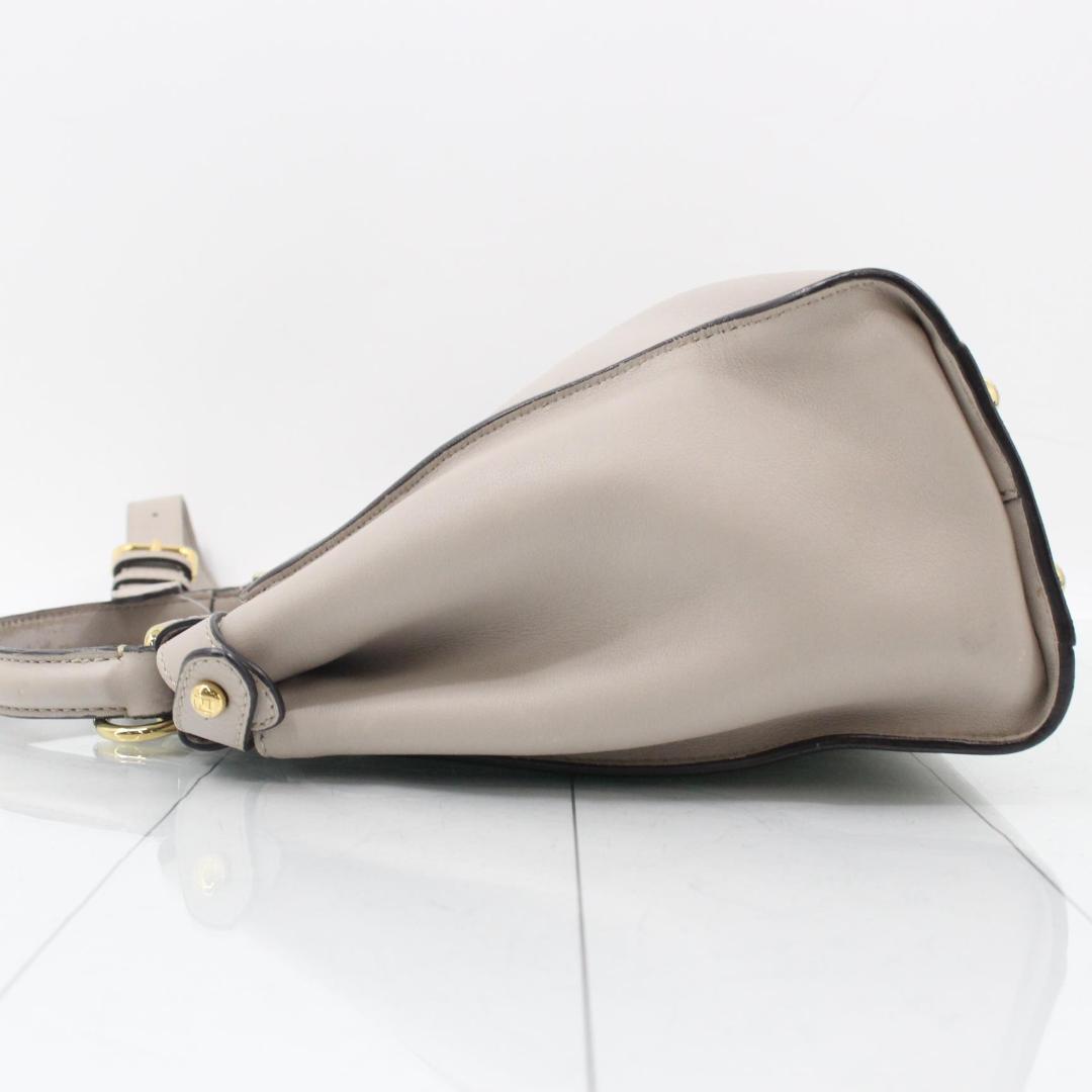 Fendi Peekaboo 2-Way Medium Greige Bag — view 4