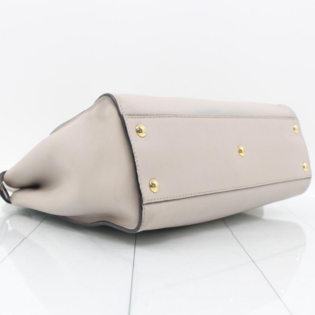 Fendi Peekaboo 2-Way Medium Greige Bag — view 5