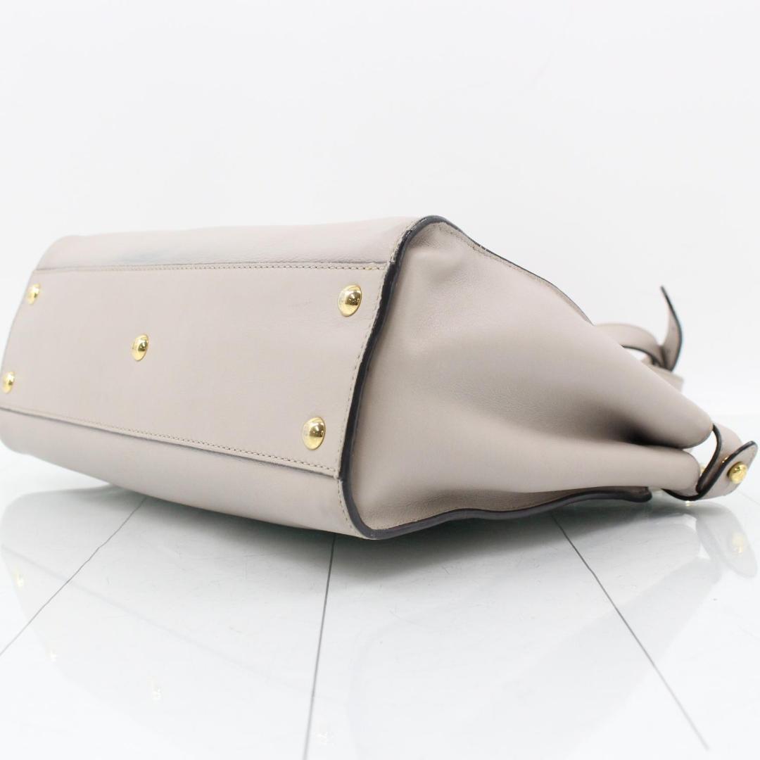 Fendi Peekaboo 2-Way Medium Greige Bag — view 6