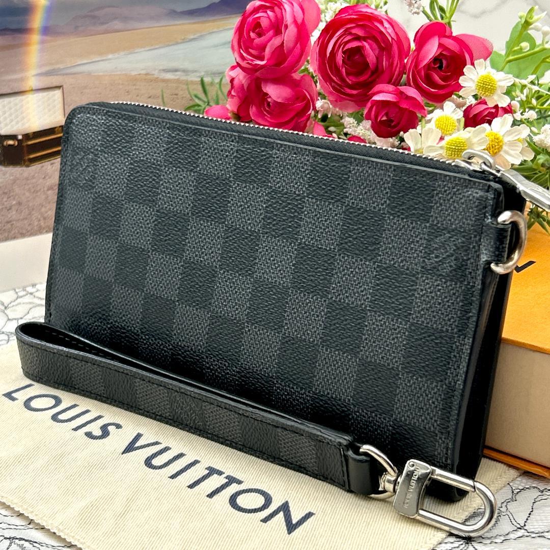 Louis Vuitton Zippy Dragonne Damier Graphite Wallet