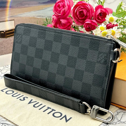 Louis Vuitton Zippy Dragonne Damier Graphite Wallet
