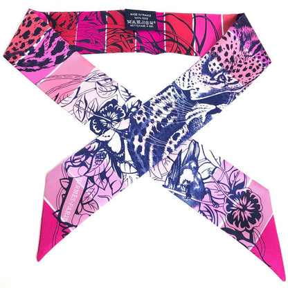 Hermes Twilly Scarf Silk Jungle Love
