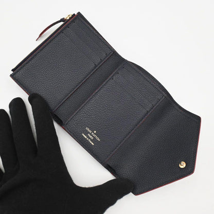 Louis Vuitton Monogram Empreinte Victorine Marine Trifold Wallet — view 3