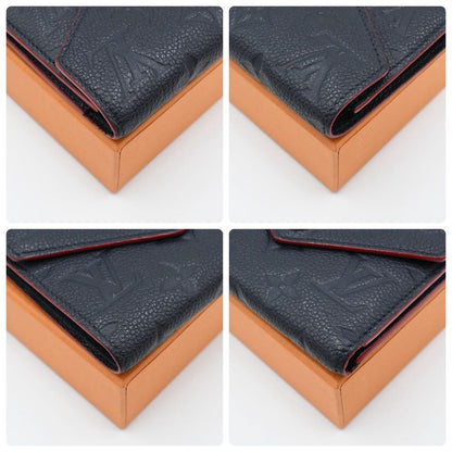 Louis Vuitton Monogram Empreinte Victorine Marine Trifold Wallet — view 7