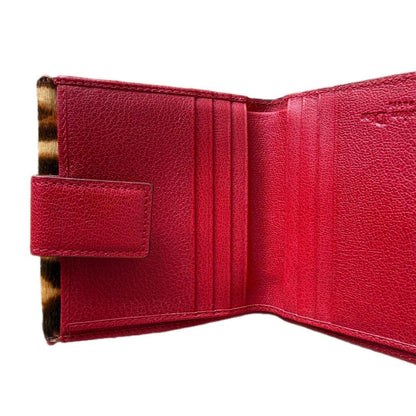 Dior John Galliano Era Leopard Print Pony Hair Wallet — view 6