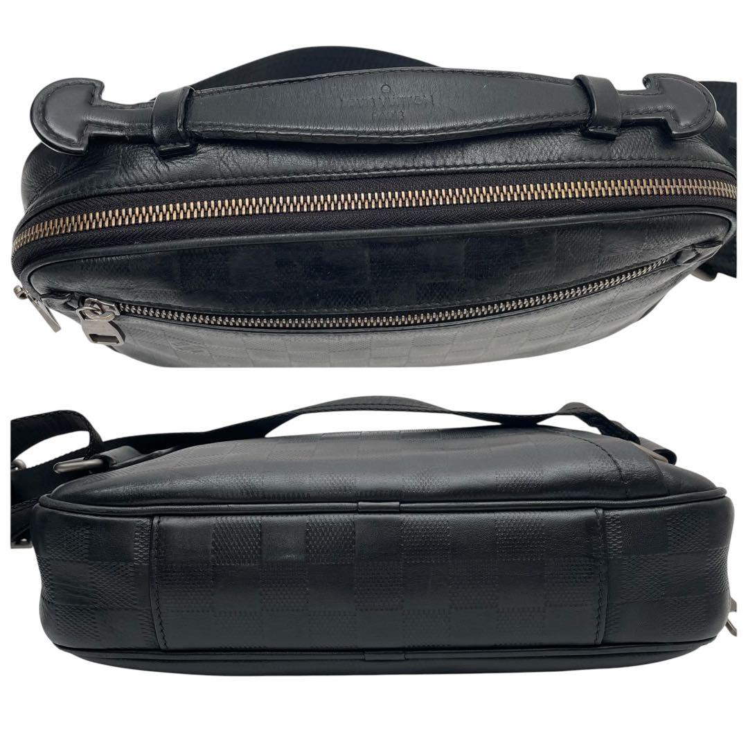 Louis Vuitton Damier Infini Ambler Waist Belt Bag Black — view 5