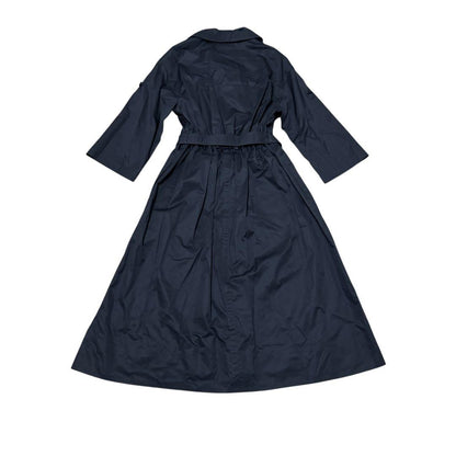 Hermes Clou de Selle Black Belted Dress Roll Up Sleeves 34 — view 3
