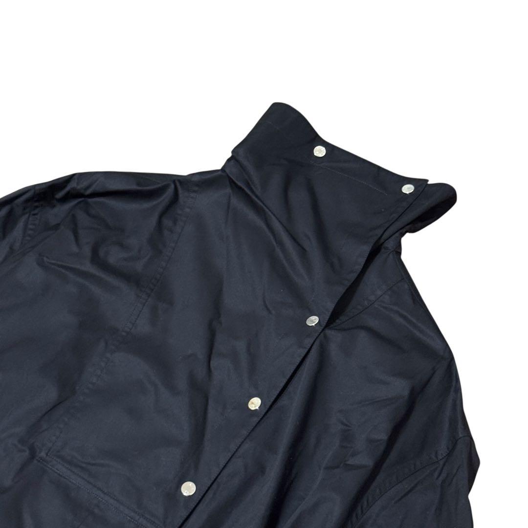 Hermes Clou de Selle Black Belted Dress Roll Up Sleeves 34 — view 4