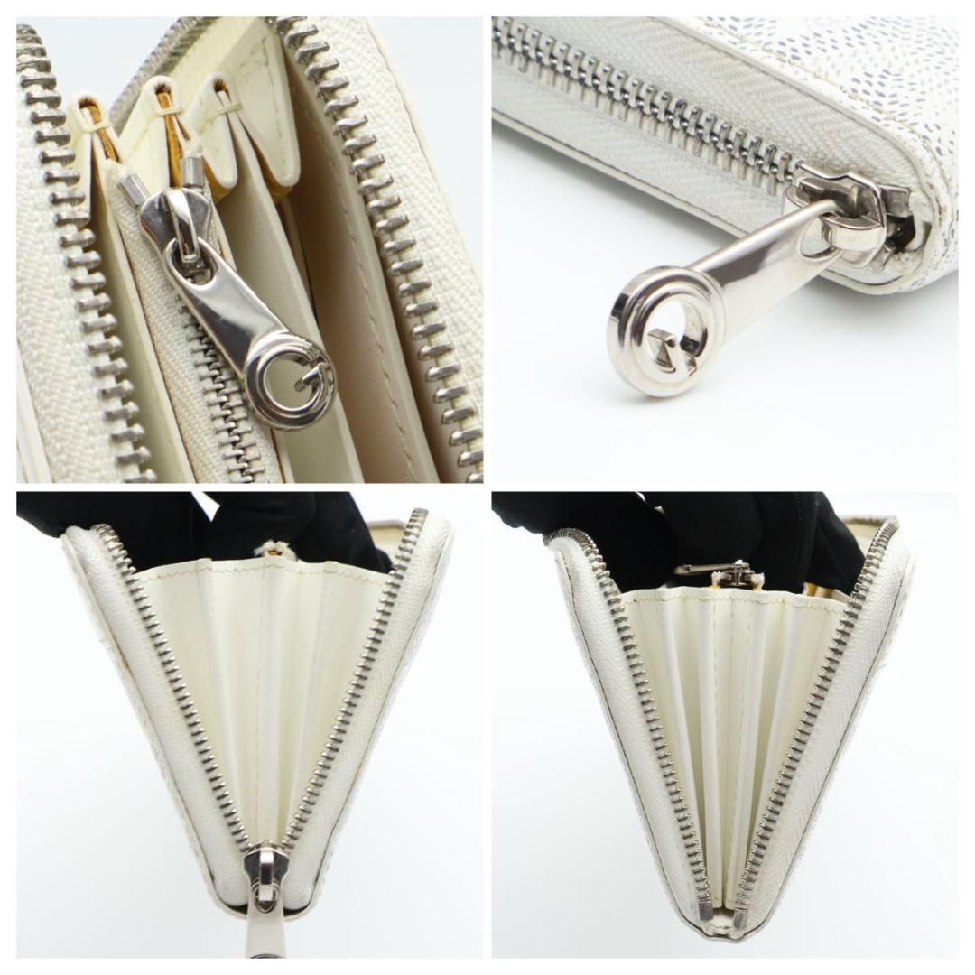 Goyard Matignon GM Wallet Herringbone White — view 7