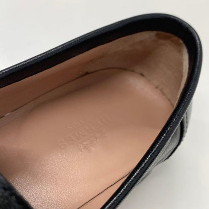 Hermes Paris Hhardware Leather Loafers Black