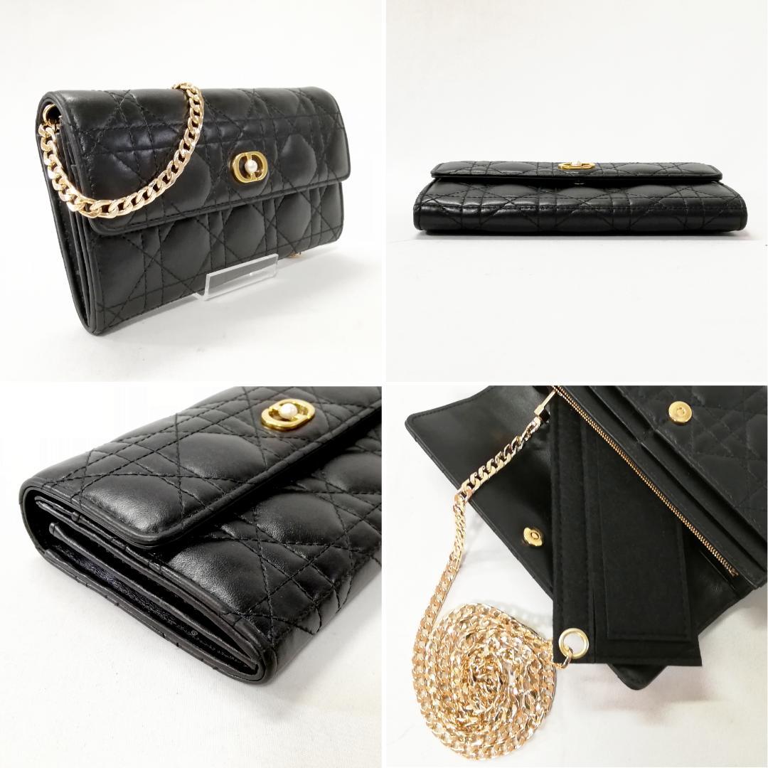 Dior Wallet Black Gold