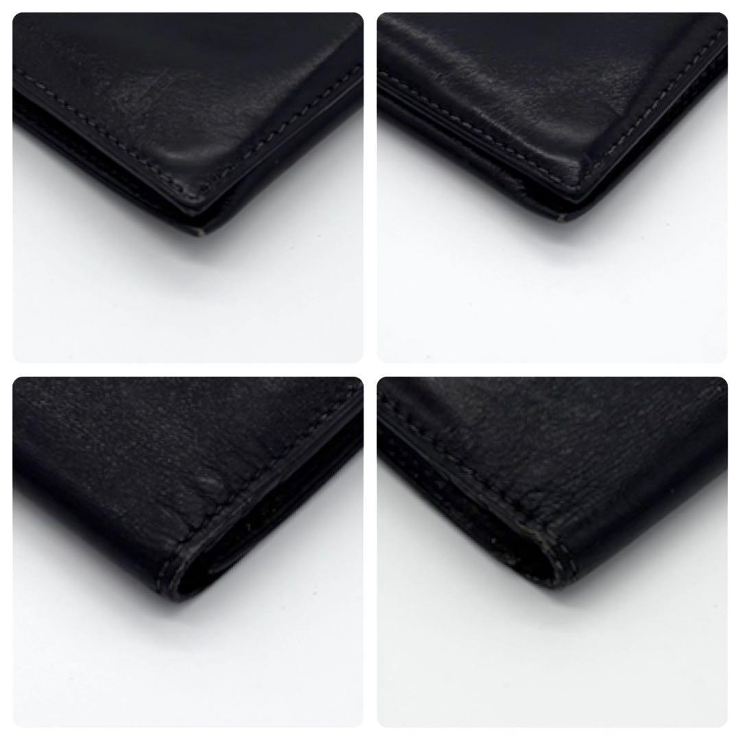 Hermes Bearn Classic Box Calf Black Wallet — view 8