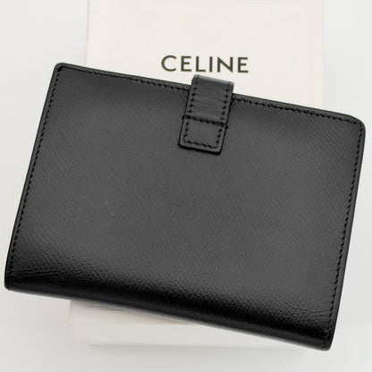 Celine Wallet Strap Medium Leather Black — view 2