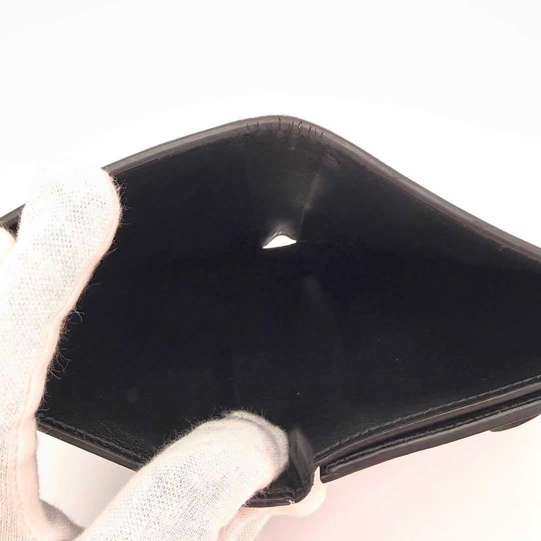 Celine Wallet Strap Medium Leather Black — view 4