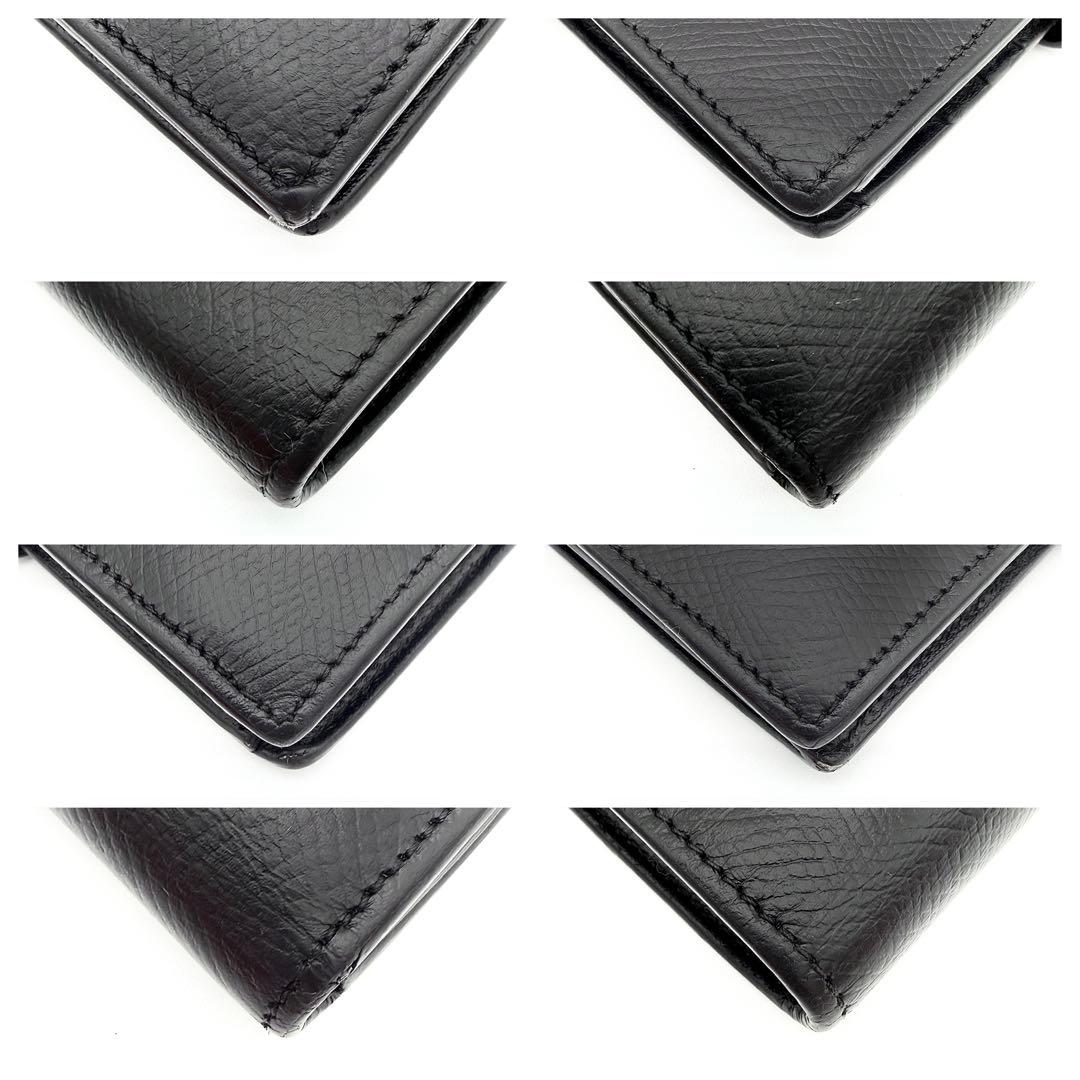 Celine Wallet Strap Medium Leather Black — view 7
