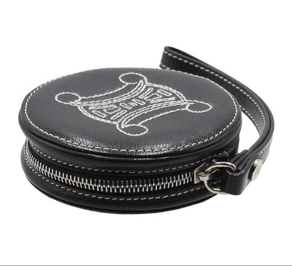 Celine Trio Leather Zip Around Coin Case — view 3