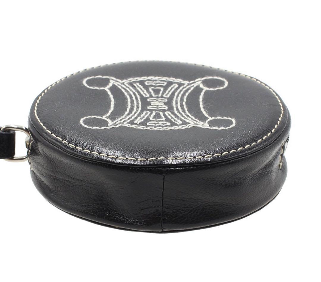 Celine Trio Leather Zip Around Coin Case — view 4