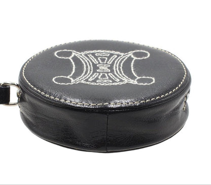Celine Trio Leather Zip Around Coin Case — view 4