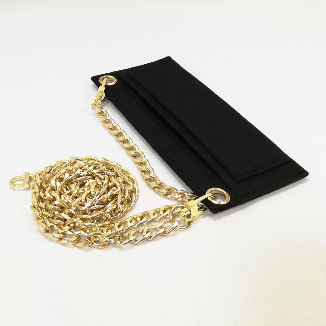 CHANEL Camellia Long Wallet Pink Chain Wallet