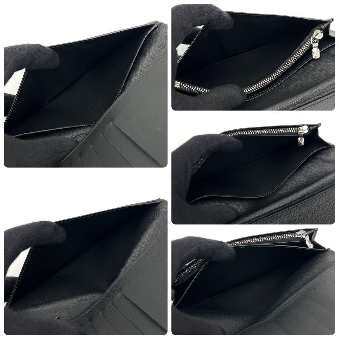 Louis Vuitton Eclipse Portefeuille Brazza Wallet Black — view 5