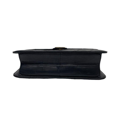 Chanel Lambskin Quilted Chain Shoulder Bag CC Logo Black