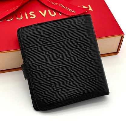 Louis Vuitton Epi Compact Noir Black Wallet — view 2