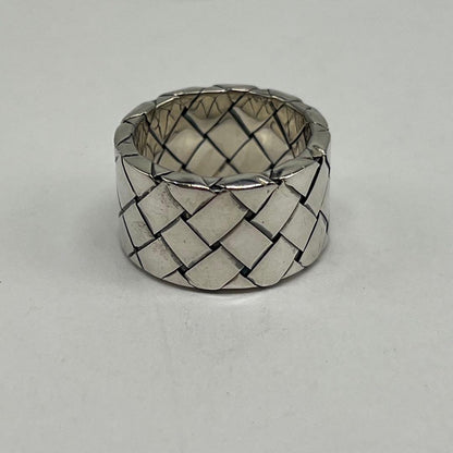 Bottega Veneta Intrecciato Wide Ring 925 Sterling Silver Vintage — view 5