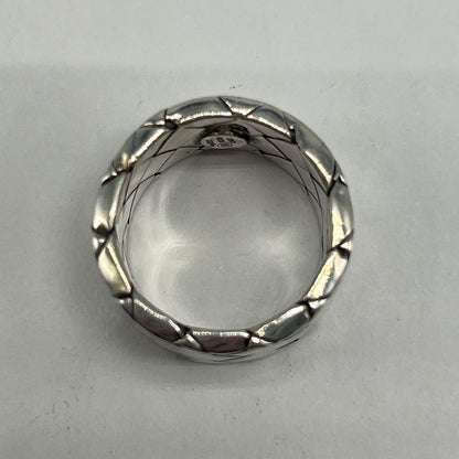 Bottega Veneta Intrecciato Wide Ring 925 Sterling Silver Vintage — view 7