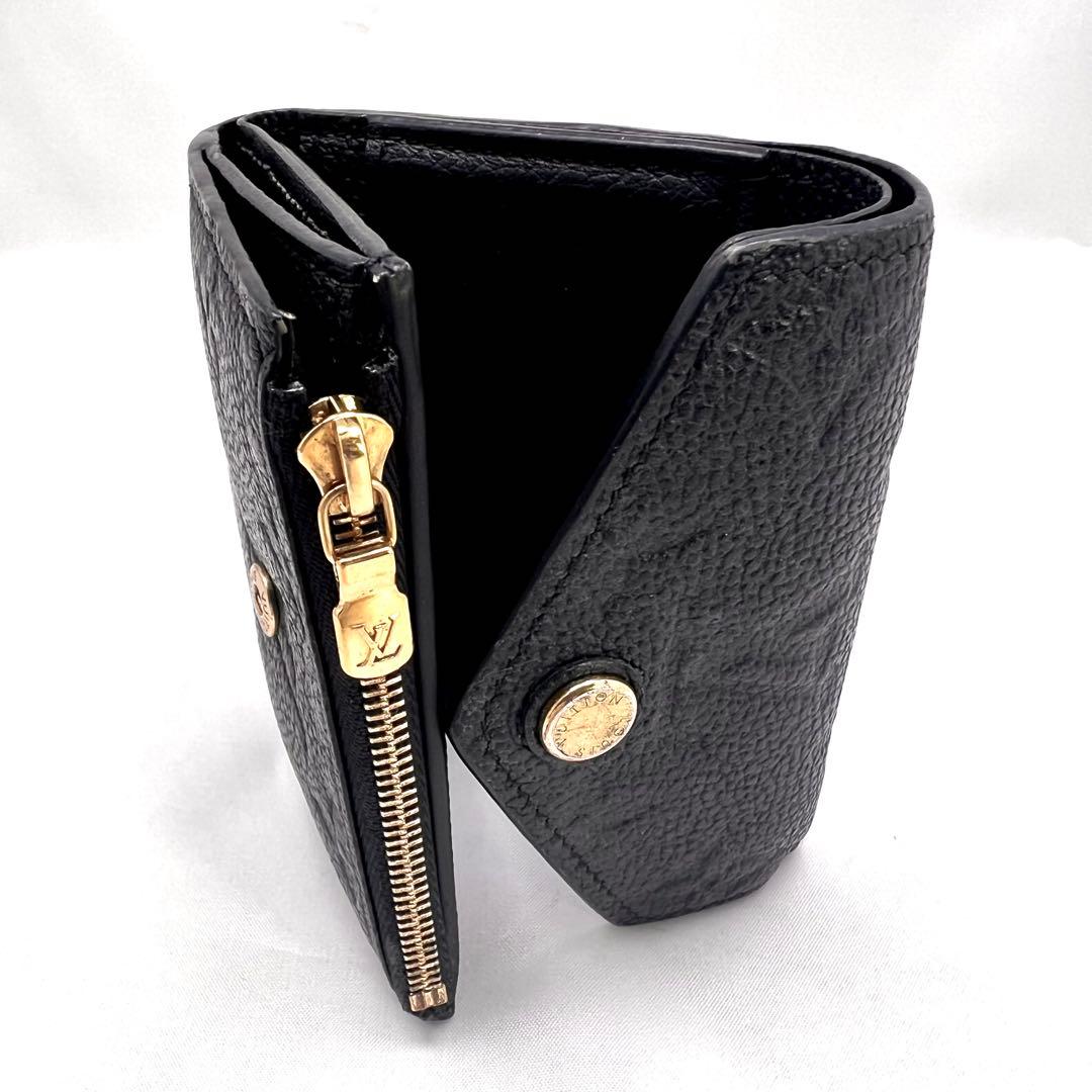 Louis Vuitton Monogram Empreinte Portefeuille Zoe Black Wallet