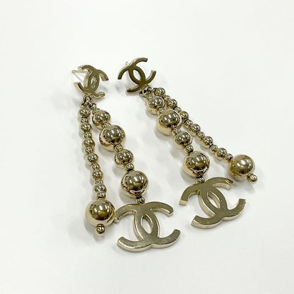 Chanel Earrings Cocomark Ball Gold