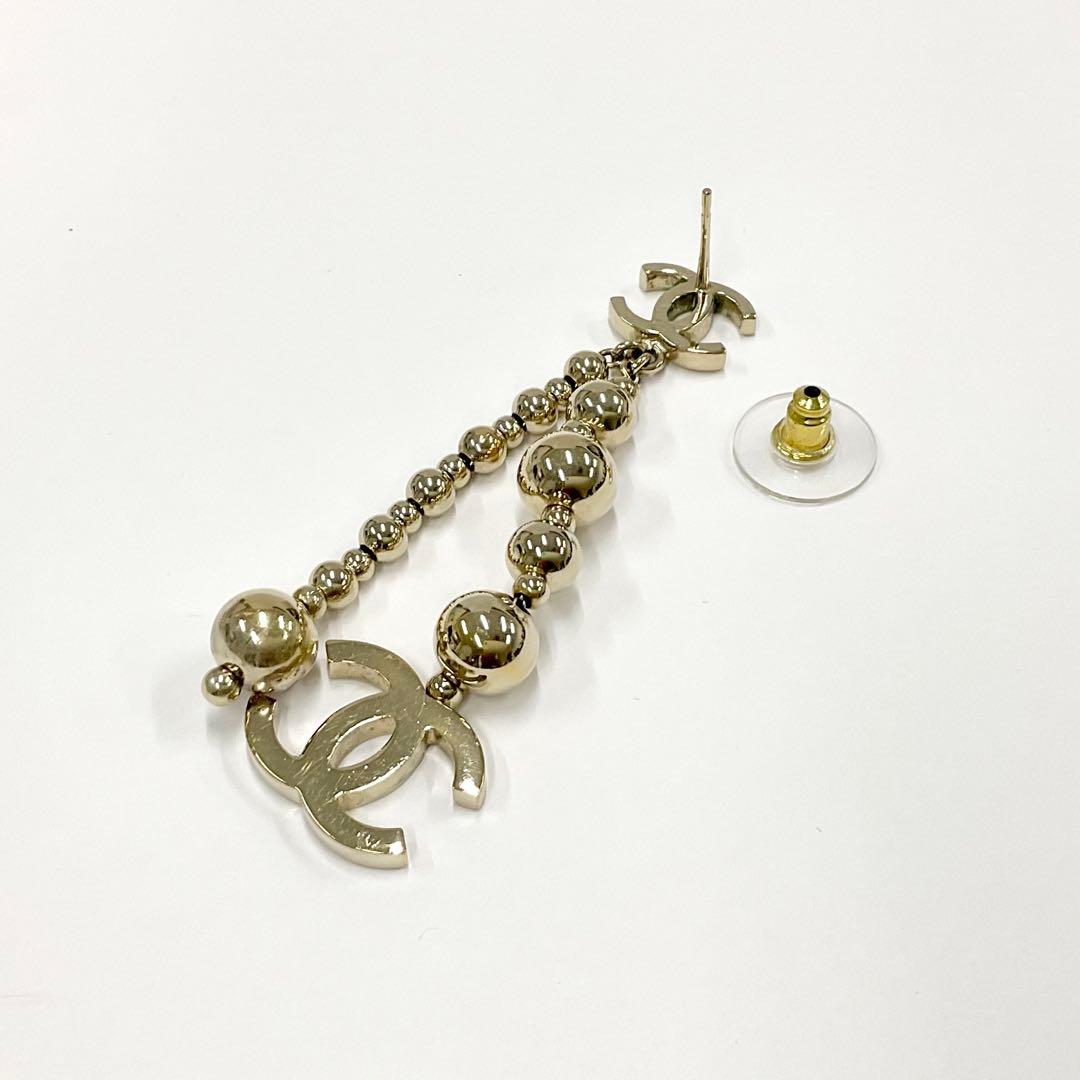 Chanel Earrings Cocomark Ball Gold